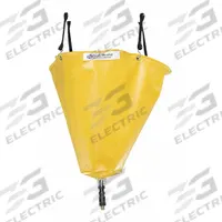 PIG Leak Diverter Tarp: Straps Leak Diverter Mounting, Polyester/PVC, Yellow, Hanging Straps (MPN TLS691-YW). Key specifications — Diverter Material: Polyester; Diverter Color: Yellow; Leak Diverter Mounting Style: Straps; Brand: PIG.