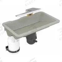 BRADLEY Bathroom Sink Kit: Mojave, Evervo®, 24 in Overall Lg, 14 1/2 in Overall Wd, Sensor, Washbar (MPN WB2-WB-ER1-0053). Key specifications — Includes: Single Tempered Line Assembly; Brand: BRADLEY; Color: Mojave; Sink Material: Evervo®.