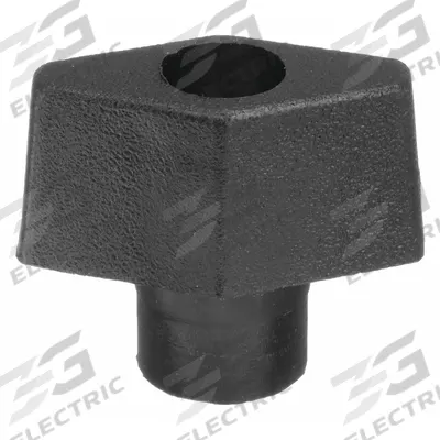 INNOVATIVE COMPONENTS Hand Knob: T, Plastic w/ Steel Thread, 1/4"-20 Thread - T-Handle Knobs with Threaded Through-Hole