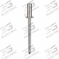 Blind Rivet,1.458" L,0.124" dia,PK500: Inch, 1 29/64 in Overall Lg, 23/64 in Body Lg, Dome, 500 PK (MPN AD43AH201). Key specifications — Brand: POP AVDEL.