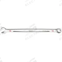 MILWAUKEE Combination Wrench: Chrome Vanadium Steel, Chrome, 1/4 in Head Size, 5 in Overall Lg, Std (MPN 45-96-9408). Key specifications — attr309539: 1/4 in; attr309567: Yes; attr324930: MILWAUKEE.