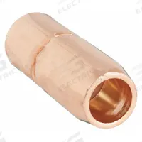 MILLER ELECTRIC Nozzle: M-Series, 5/8 in, Conical, 1/8 in Recess, Copper (MPN 169725). Key specifications — Insulation Type: Self-Insulated; Duty Rating: Standard Duty; Nozzle to Tip Relationship: 1/8 in Recess; For Contact Tip Series: M-Series; Manufacturer Part Number: 169725; Brand: MILLER ELECTRIC.
