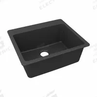 ELKAY Sink: 25 in Overall Lg, 22 in Overall Wd, 9 1/2 in Bowl Dp, 22 3/8 in Bowl Lg, 1 Bowls, Black (MPN ELG2522MB0). Key specifications — Brand: ELKAY; Color Family: Black.