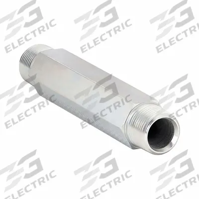 PARKER Metal Pipe Straight: Straight, Steel, 1/4 in x 1/4 in - Hydraulic Threaded Extreme-Pressure Pipe Fittings