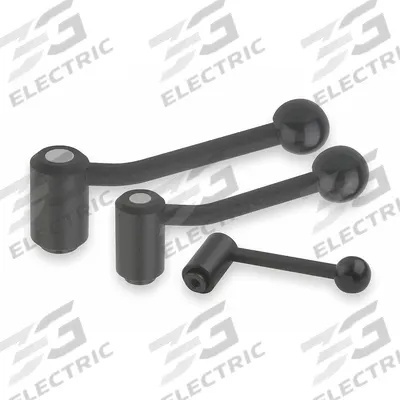 KIPP Adjustable Handle: Steel, 1/2"-13 Thread, 23 mm Thread Lg - Adjustable Tension Levers with Threaded Hole