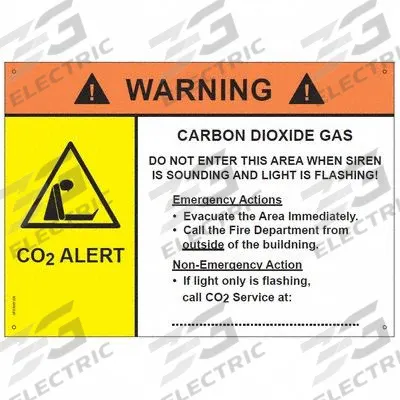 LOGICO2 Horn/Strobe Sign: 8 1/4 in Wd, 5 3/4 in Ht - Beverage Regulator Signs