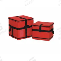 Transport Cooler: 16 in Overall Lg, 16 in Overall Wd, 15 1/2 in Overall Ht, 27.2 L Capacity, Nylon (MPN 110C-RED). Key specifications — Material: Nylon; Includes: Clip Closure; Product Type: Transport Bag; Brand: THERMOSAFE.