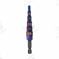 SPYDER Step Drill Bit: 3/16" to 1/2", Black Oxide HSS, Impact Rated, Quick-Change Hex Shank (MPN 19020). Key specifications — attr1234936: Impact Rated.