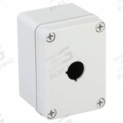 WIEGMANN Push Button Enclosure: 22mm, 1 Holes, Non-Metallic - Enclosures for 22mm Operators