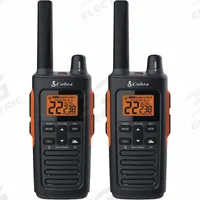 COBRA Two Way Radio: RX-Outdoor Series Series, FRS, Analog, 1.1 W, 60 Channels, Numeric, 18 hr, IP54 (MPN RX680). Key specifications — FCC License Required: No.