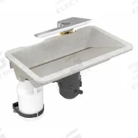 BRADLEY Bathroom Sink Kit: Antarctic, Evervo®, 24 in Overall Lg, 14 1/2 in Overall Wd, Sensor (MPN WB2-WB-ER1-0052). Key specifications — Includes: Drain Cap; Brand: BRADLEY; Color: Antarctic; Sink Material: Evervo®.