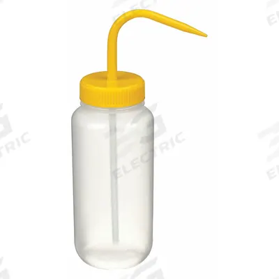 APPROVED VENDOR Wash Bottle: 500 mL, No Imprinting, Yellow, Wide, Std Spout Spout - Wide Mouthed Standard Spout Wash Bottles