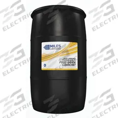 MILES LUBRICANTS Compressor Oil: 55 gal, Drum, 20 SAE Grade, 68 ISO Viscosity Grade, Food Grade (MPN MSF1551001). Key specifications — attr59744: 99; attr59746: 68; attr59736: Yes; attr59735: Drum; attr59738: Miles Advanced FG Comp Oil; attr59749: 20.