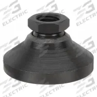 TE-CO Female-End Leveling Mount: Swivel Boltless, Steel, 3/8"-16 Thread Size, 1.25 in Base (MPN 44401). Key specifications — Finish: Black Oxide-Coated; Load Capacity: 3,750 lb.