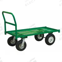 APPROVED VENDOR Platform Truck: 1,000 lb, 48 in L x 24 in W x 15 1/8 in H Deck, Perforated, Smooth (MPN GTEPT244810/12PN-83T). Key specifications — Side Panel Type: No Side Panels; Brand: APPROVED VENDOR; Color: Green; Caster/Wheel Configuration: (2) Axle-Mounted.