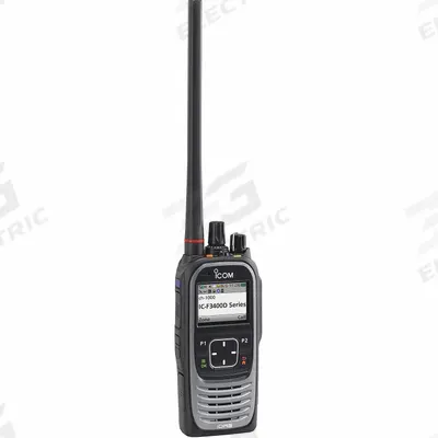 ICOM Handheld Two Way Radio: F3400D Series, VHF, Digital, NXDN, 5 W, 32 Channels - VHF Business Radios