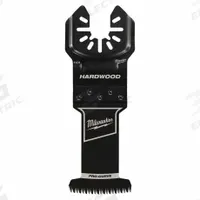MILWAUKEE Oscillating Tool Blade: 1 3/8 in Blade Wd, 4 1/16 in Overall Lg, Precision Cutting (MPN 49-25-1138). Key specifications — attr1097473: Hardwood; attr1097476: MILWAUKEE; attr1097456: Precision Cutting.