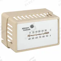 Thermostat Cover: For Johnson Controls T-4000, Cover with Thermometer Window and Logo, T-4000-2140. Key specifications — Accessory Type: Thermostat Cover; Compatible Brand and Series: Johnson Controls T-4000; Includes: Cover with Thermometer Window and Logo; Mounting Direction: Horizontal; Color: Beige; Color/Material: Beige, Plastic; Material: Plastic; Manufacturer Part Number: T-4000-2140.