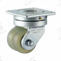 FOOT MASTER Plate Caster: Swivel, Polyurethane, 75 mm Wheel Dia, 30 mm Wheel Wd, 123 mm Mounting Ht (MPN GAGD-75ASF-HUD). Key specifications — Caster Type: Swivel; Brand: FOOT MASTER.