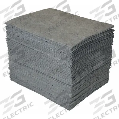 BRADY SPC ABSORBENTS Sorbent Pad: 38 oz Volume Absorbed Per Pad, Polypropylene, Perforated - Sorbent Pads