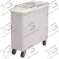 CAMBRO Ingredient Bin: 108 qt Capacity, White, 28 1/2 in Overall Ht, 30 1/8 in Overall Lg (MPN EAIBSF27148). Key specifications — Lid Included: Yes; Brand: CAMBRO; Color: White; NSF Certified: Yes.