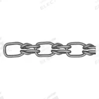 PEERLESS Lock Link Chain: 2 in Chain Trade Size, Carbon Steel, 155 lb Working Load Limit, Lock Link (MPN 250320201). Key specifications — Brand: PEERLESS; Item Trade Size: 2.