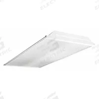 COLUMBIA LIGHTING Recessed Troffer: 4 ft Lg, 2 ft Wd, 4,792 lm, 4000K, 38 W, 120 to 277V AC (MPN LJT24-40MLG-FSA12-EDU). Key specifications — attr1261884: 120 to 277V AC; attr1261878: COLUMBIA LIGHTING; attr1261883: (4) Lamp T8; attr1261870: 4000K; attr1261880: Yes.