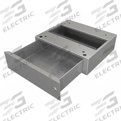 BALT Locking Desk Drawer: Steel, Silver, 3 1/2 in Overall Ht - Desk Drawers