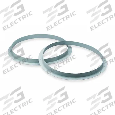 Dayton Tubeaxial Companion Flange: For 21 in Fan Dia, Steel, 3/8 in Hole Dia - Companion Flanges