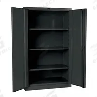 HALLOWELL Storage Cabinet: 48 in x 24 in x 60 in, Swing Handle & Padlock Hasp, 14 ga Panel Thick (MPN HW4SC8460-3CL). Key specifications — attr62698: Dark Gray; attr62736: Welded; attr87895: Frame; attr62693: Assembled; attr62737: Stationary; attr62694: Adjustable; attr62695: Powder Coated; attr62696: Steel.