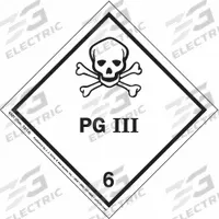 JJ KELLER DOT Container Label: PG III, 4 in x 4 in, 4 in Label Ht, 4 in Label Wd, Paper, 500 PK (MPN 4401). Key specifications — Brand: JJ KELLER; Message: PG III.