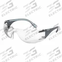 MOLDEX Safety Glasses: Clear Lens, Half-Frame, Anti-Fog/Indoor/Outdoor/Mirrored/Scratch-Resistant (MPN 5002M-1). Key specifications — Brand: MOLDEX; Frame Color: Gray; Lens Color: Clear; Lens Properties: Anti-Fog / Scratch-Resistant / Indoor/Outdoor / Mirrored.