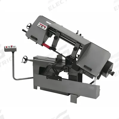 JET Band Saw: 10 in x 10 in/7 in x 16 in, 100 to 350 SFPM, 45°, 90°, 18.0/9.0 A - Mitering Manual Horizontal Band Saws