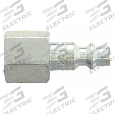 AMFLO Quick Connect Air Couplings: 1/4 in Body Size, 3/8 in Hose Fitting Size - Industrial Interchange Steel Quick-Connect Air Coupling Plugs