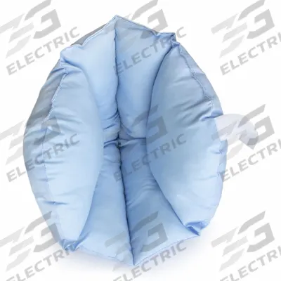 DMI Heel Pillow: Cotton/Polyester, 21 1/4 in Overall Lg, 10 1/2 in Overall Wd - Knee & Heel Pillows
