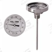 TEL-TRU Dial Thermometer: 0°F to 250°F, +/- 1% Accuracy, 24 in Stem Lg, Fahrenheit (MPN GT300R-2467). Key specifications — Temperature Units: Fahrenheit; Accuracy: +/- 1%; Brand: TEL-TRU.
