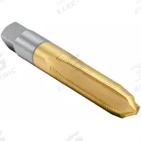 WIDIA GTD Straight Flute Tap: 7/16"-14 UNC, H3, 3 Flute, Plug Chamfer, TiN Coated High Speed Steel (MPN 15467)