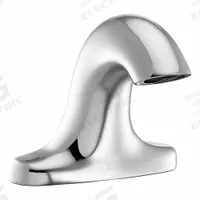 ZURN Sensor Faucet: Serio Series®, Brass, Polished Chrome Finish, Centerset, Battery/Hydropower (MPN ZG6955-N-W2). Key specifications — Brand: ZURN; Includes: Gear-Driven Ceramic Cartridge; Series: Serio Series®.