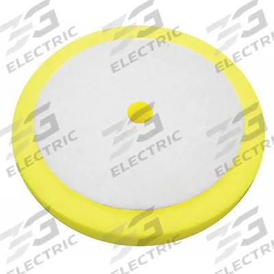 APPROVED VENDOR Buffing Pad: Hook-and-Loop, 8 in Outside Dia, Yellow - Vehicle Compound Pads