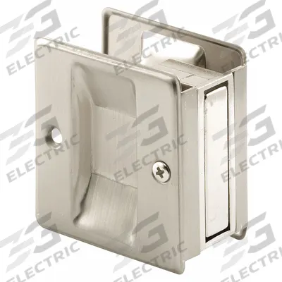 PRIME-LINE Combination Tray and Edge Pull: Unthreaded Holes, Brass, Gold - Pocket Door Pull Handle