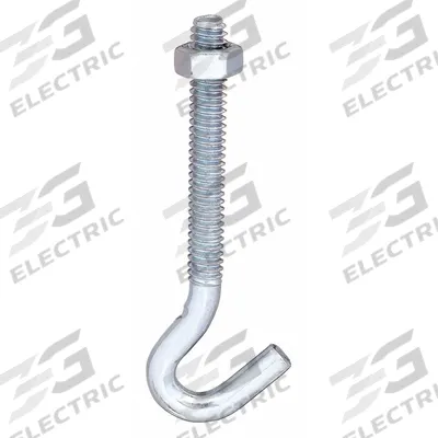 MONROE PMP Hook: Screw-In, 1 Points per Hook, Silver, 1 1/2 in Projection - Thru-Bolt Mounted Hooks