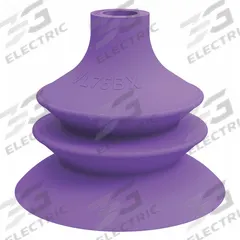 PIAB Vacuum Pad: Plain Pad without Adapter, 72 mm Pad Dia, Thermoplastic Elastomer, Purple, 60A (MPN VL75BX). Key specifications — attr1019194: VL75BX; attr1019196: PIAB; attr1019197: 60A.