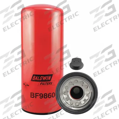 BALDWIN FILTERS Fuel Filter: Spin-On, 4 3/4 in Outside Dia, M90 x 2.0 Thread Size, Cellulose - Spin-On Fuel Filters