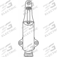 Plunger Door Holder: Door - Mounted, 1 3/8 in Wd, 5 3/8 in Overall Ht, Brass (MPN 459.3). Key specifications — Brand: ROCKWOOD; Color: Gold.