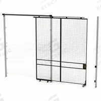 HUSKY RACK & WIRE Tunnel Slide Door: 10 ft H x 8 ft W x 1 3/4 in D, Black, Powder-Coated (MPN V590810). Key specifications — attr1283297: Powder-Coated; attr1283316: Steel; attr1283313: Yes; attr1283333: HUSKY RACK & WIRE.