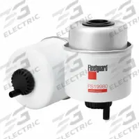 FLEETGUARD Automotive Fuel Filter: 14 1/2 in Overall Lg, 3 1/4 in Outside Dia, 6 7/8 in Overall Ht (MPN FS19980). Key specifications — attr1137520: BF9836-D; attr1137521: FS19980; attr434022: FLEETGUARD; attr1017113: John Deere.