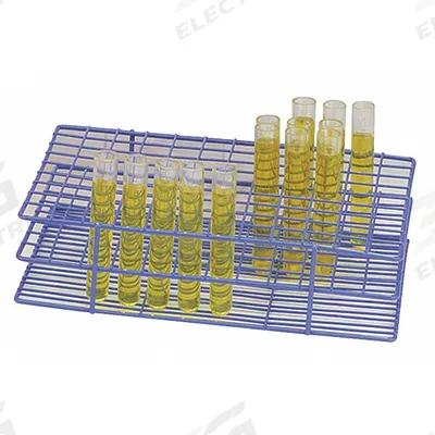 SP SCIENCEWARE Tube Rack: 5 1/8 in Overall Wd, Steel, Blue, (40) Places, 40 Compartments - Lab Storage Racks