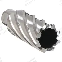 APPROVED VENDOR Annular Cutter: 1 3/16 in Cutter Dia, 2 in Max Cutting Dp, Bright, High Speed Steel (MPN 4THE5). Key specifications — attr253884: No; attr253885: Bright; attr253886: High Speed Steel; attr253887: Weldon Flat; attr253888: Fractional Inch; attr277149: APPROVED VENDOR.