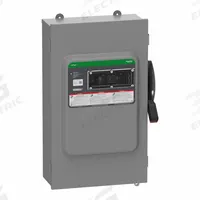 SCHNEIDER Safety Switch: Fusible, 200 A, Three Phase, 600V AC/DC, Galvanized Steel, Indoor (MPN VH364AWKGL). Key specifications — Brand: SCHNEIDER.