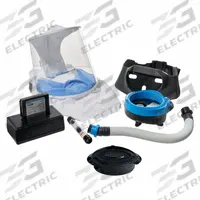 PAPR System Kit: Full Hood, Belt-Mount, Universal (MPN EVAHLSTLN2KFC3). Key specifications — Headgear Type: Full Hood; Size: Universal; Includes: EVAHLBAT1 Battery; Blower Mount: Belt-Mount.